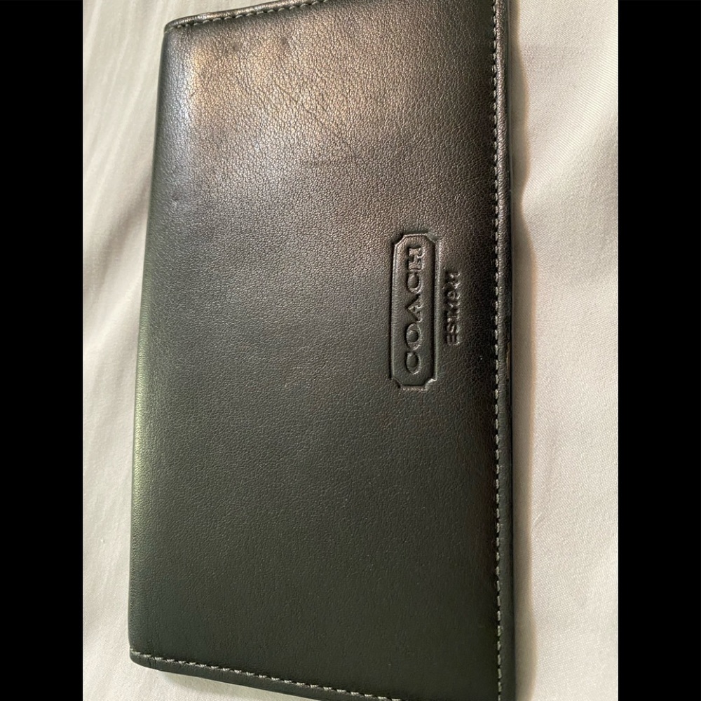 Coach checkbook holder